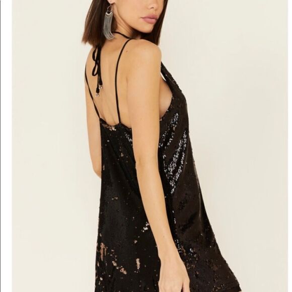 NWT free People Double Take Sequin dress size M,S - Picture 3 of 8